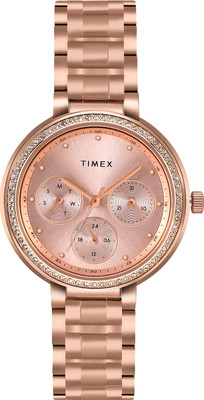 TIMEX Multi Function Pink Dial Wo Analog Watch  - For Women