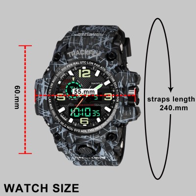 TrackFly Chronograph Multifunctional Sport Metal Body fashionable wrist watch Analog-Digital Watch  - For Men