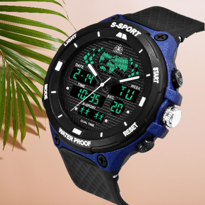 Joymart 9084 DUAL TIME Analog-Digital Watch  - For Men