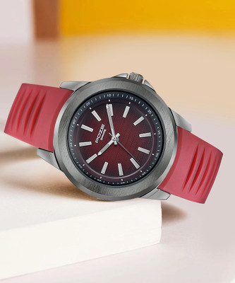 SONATA Sonata Poze Flex O Clock Quartz Red Round Dial Men's Watch Analog Watch  - For Men