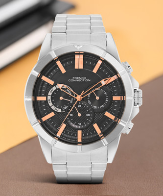 French Connection Sunray Dial Turbo Analog Watch  - For Men