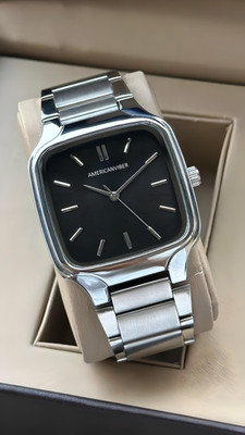 D R W DRM0028 Square Dail Smooth Adjustable Strap Analog Watch  - For Men