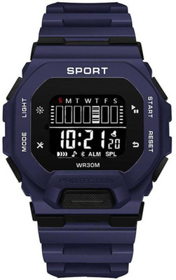 YUKAX 601 Silicone Strap Hybrid Multi Function Working Premium Quality LED Luminous Light Digital Watch  - For Men