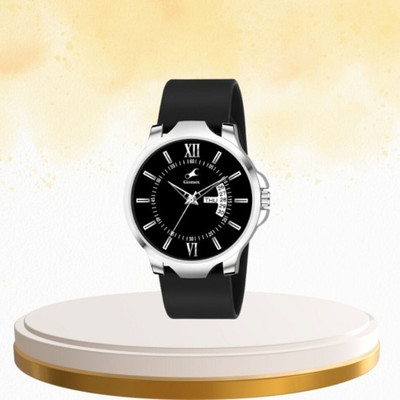 Giomex Designer DD Black Silicon Black Strap Analog Watch Analog Watch  - For Men