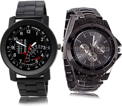 Scepter Black & Curren Chain Analog Watch  - For Men