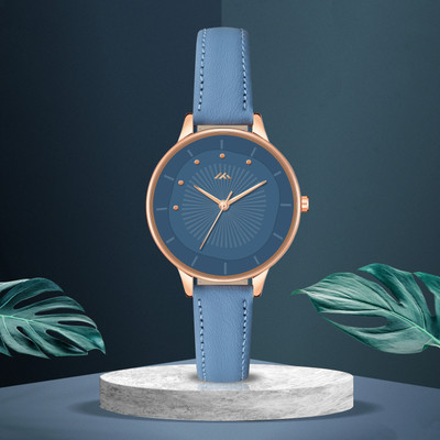 ETLIS MT-575 Versatile Rose Gold-Toned Blue Analog Watch  - For Women