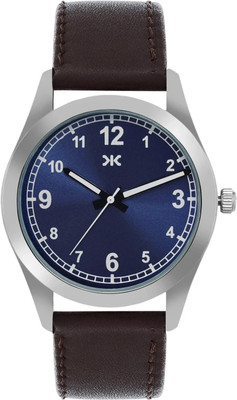 KILLER KLMO71A Killer Modern Blue Dial with Rich Brown Leather Strap Analog Watch  - For Men