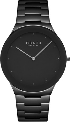 OBAKU Spejl Dark Analog Watch  - For Men