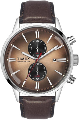 TIMEX TWEG19930 Salmon Round Dial Chronograph Quartz Analog Watch  - For Men