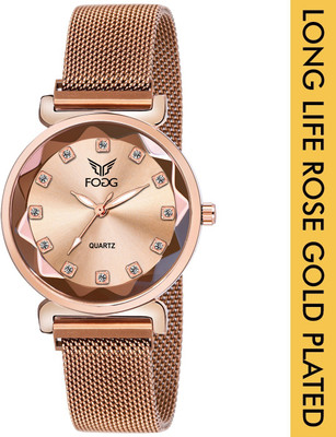 FOGG 4069-BR ION Platted Magnetic Buckle Analog Watch  - For Men