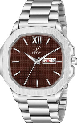 PIRASO PIRASO Day & Date Functioning Square Dial Analog Watch For Men & Boy Analog Watch  - For Men