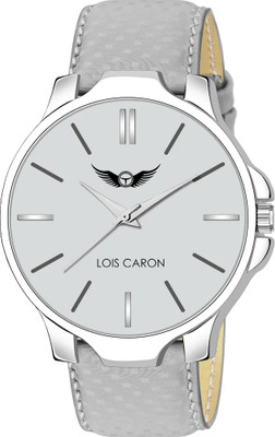 LOIS CARON LCS-4278 Plain Grey Dial and Grey Strap for Boys Analog Watch  - For Men