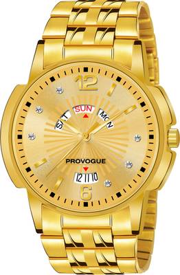 PROVOGUE Original Gold Plated Day and Date Functioning Analog