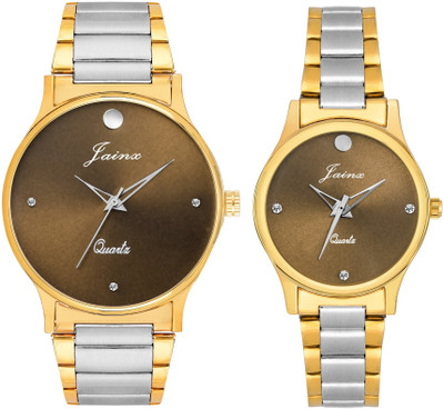 JAINX Bandhan Premium Brown Dial Analog Watch  - For Couple