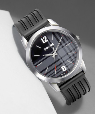 SONATA NP77107SP04W Essential Gents Analog Watch  - For Men