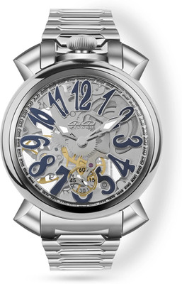 Gaga Milano Manual Winding Mechanical 44mm Skeleton Dial Swiss Made watch for Unisex Analog Watch  - For Men & Women