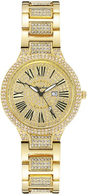 Ukp Golden Diamond Analog Watch SL Movement Series Analog Watch  - For Women