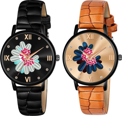 MAAN INTERNATIONAL AB-60-Black-Combo Analog Watch  - For Girls