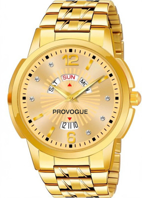 PROVOGUE PGLC-3001 Provogue Dual-Tone Stainless Steel Watch – Day & Date Display Analog Watch  - For Men