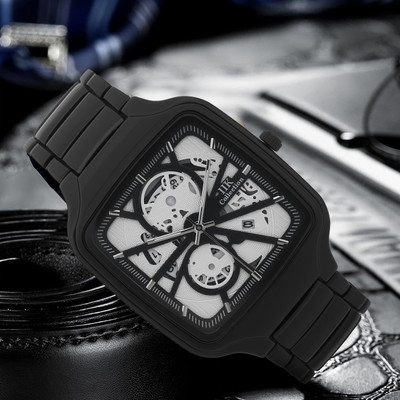 IIK Collection Time & Date Series Push Button Lock Durable Watch for Boys IIK Collection Watches for Men Date and Time Round Dial Analogue Men Watch Analog Watch  - For Boys
