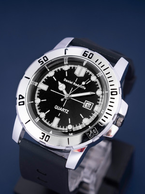 Daniel Radcliffe CS Silver Primium Quality Adjustable Belt Date Function Working Long Lasting Analog Watch  - For Men
