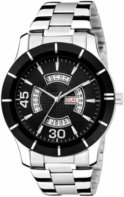 Trex TR-4321 Day & Date Functioning Black Dial & Strap Boys Shockproof Quartz Analog Watch  - For Men