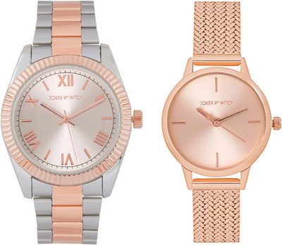 Joker & Witch Joker & Witch Piper & Alex couple watches Analog Watch  - For Men & Women
