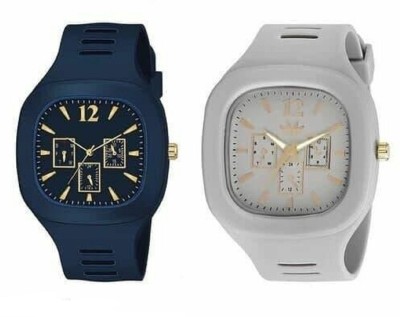 UZAK Men Stylish Wrist Watch ,Party Wear Wrist watch For Men & Boys (Pack of 2) Wrist watch Analog Watch  - For Men