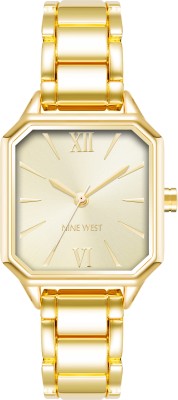 NINE WEST NW-2902CHGB Gold Dial Analog Watch  - For Women