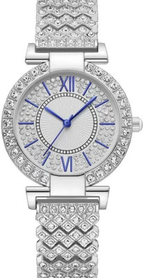WEDSCOY Most Selling Gorgias Diamond Designer Dial Attractive Metal Belt Most Selling Gorgias Diamond Designer Dial Attractive Metal Belt Analog Watch  - For Girls