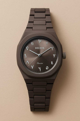 Bstar DELTON Premium Analogue Watch for MEN , Brown color , Plastic Strap METALIC look 1 Analog Watch  - For Men