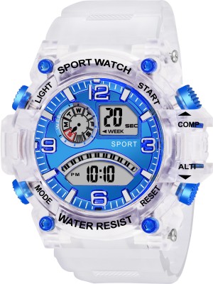 EDDY HAGER 829-BLUE Working Day and Date Digital Watch  - For Boys