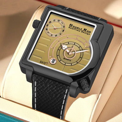 DoubleRun Analog Watch  - For Men