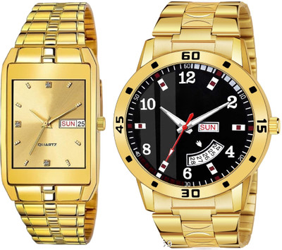 Caihong Golden-Golden-Gold-7 Analog Watch  - For Men