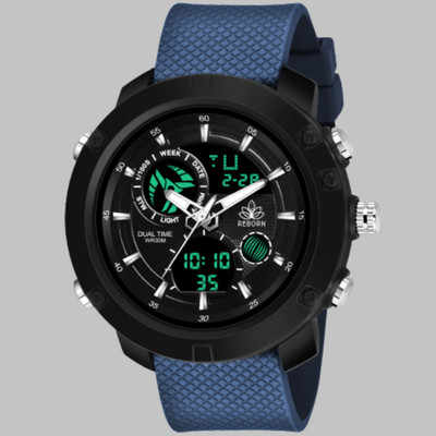 Reborn 9063 DUAL TIME Analog-Digital Watch  - For Men