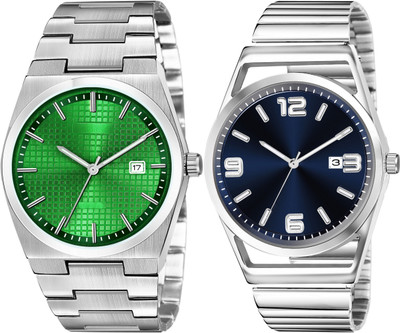 TVILLA Blue Dial Date Function TV-LR154 Analog Watch  - For Men