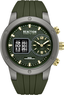 Kenneth Cole Reaction New Collection HR:MIN:SEC FUNCTION / 2 HANDS Green Round Dial Analog Watch  - For Men