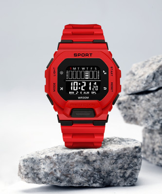 Trex 601 Silicone Strap Hybrid Multi Function Working Premium Quality LED Luminous Light Digital Watch  - For Men