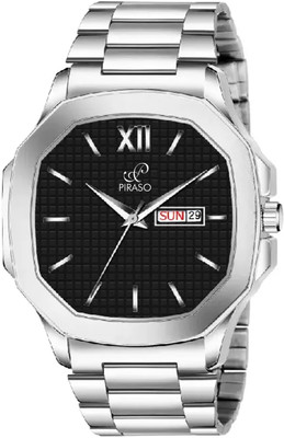 PIRASO PIRASO Day & Date Functioning Square Dial Analog Watch For Men & Boy Analog Watch  - For Men