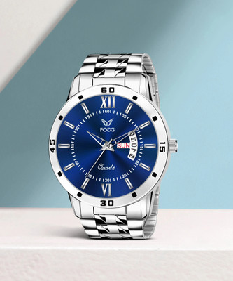 FOGG 2047-SPL BLUE Working Day and Date Analog Watch  - For Men