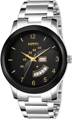 HMTI HM-2326 Black Day And Date Functioning Analog Watch  - For Men