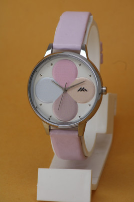 BHAKTVATSAL High Quality Multi Color Round Dial With Genuine Leather Strap High Quality Multi Color Round Dial With Genuine Leather Strap Analog Watch  - For Girls