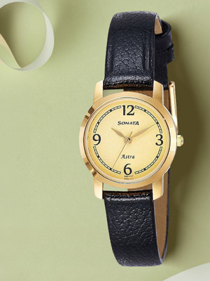 SONATA NP87018YL02W Low cost - Astra Analog Watch  - For Women