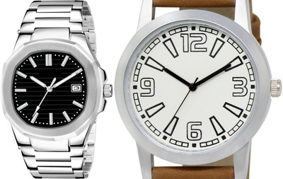 TVILLA Black Dial Date Function TV-LR144 Analog Watch  - For Men