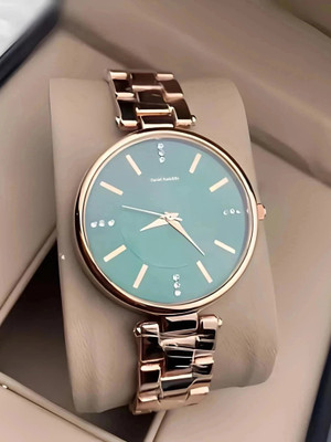 Daniel Radcliffe DB Atractive Rose Gold Green Color Luxury Trending Analog Watch  - For Women