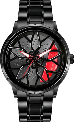 VXR Car wheel watch | Spinning watch | Rotating watch | Gyro watch Analog Watch  - For Men