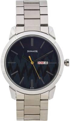 SONATA 77107SM01 - SDL805 - SO - KNOT Knot Analog Watch  - For Men