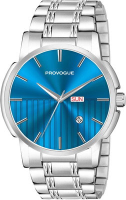 PROVOGUE Blue Dial Eclipse Edge Day-Date Analog Watch  - For Men