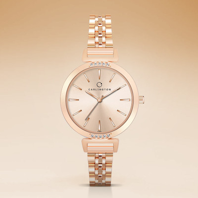 Carlington CT 2034 RoseGold Carlington Iconic Series Premium Ladies Wrist Watches Analog Watch  - For Women