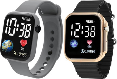 Fash Digital Waterproof LED Display Kids Watch for Boys & Girls Unisex Sport Digital Watch For Men - Women & Children Digital Watch  - For Boys & Girls